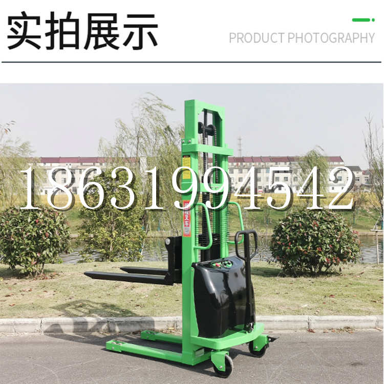 新丰县电动叉车堆高车液压铲车电瓶1吨2吨站驾步行式小型全自动叉车